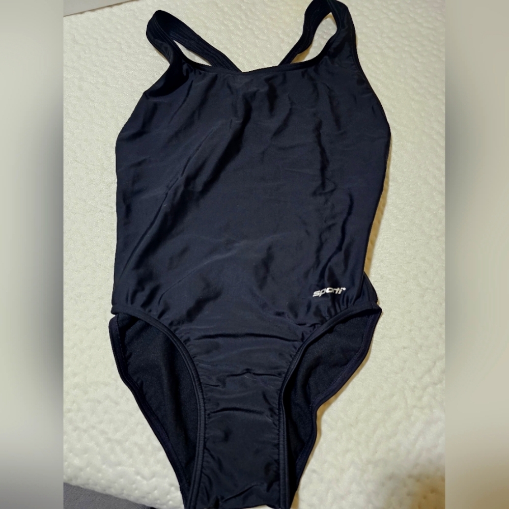 Swimming bathing suit black size 34